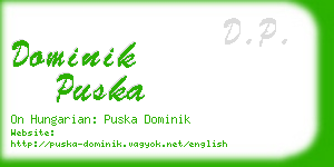 dominik puska business card